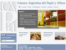 Tablet Screenshot of camarapapel.org.ar